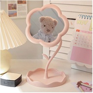 Standing Mirror Makeup Rotating Mirror Aesthetic Mirror Aesthetic Mirror Stand Mirror Flower Makeup 