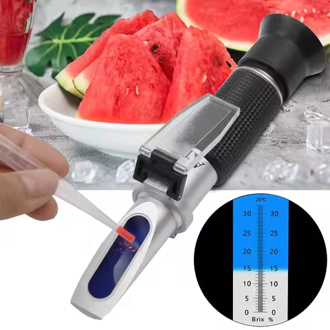 Refractometer Sugar Meter Saccharimeter Measure Sweetness Salinometer Cutting Fluid Density Concentr