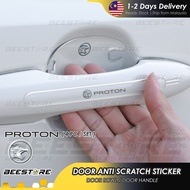 [4pc] PROTON SAGA Car Door Handle Inner Bowl Transparent Anti Scratch Collision Sticker BLM FLX VVT 