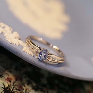 Blue Sapphire Oval Ring | 藍寶石橢圓戒指 | 18K 白金