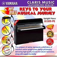 YAMAHA JU109PE UPRIGHT PIANO-NEW UNIT (JU109 PE / JU109 / JU109-PE / JU109) -POLISHED EBONY