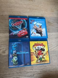 Disney Up Cars2 Monster Inc Kung Fu Panda Blu ray 迪士尼 沖天救兵 怪獸公司 反斗車王 功夫熊貓 藍光