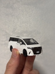 1:64 Toyota Alphard 白色 迷你合金模型車 玩具車