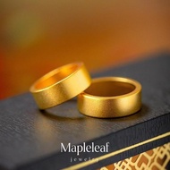 Original 916 gold antique frosted plain ring for men and women's couples Accessories Jewelry Gifts Hypoallelic