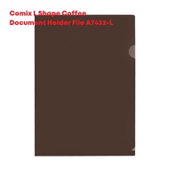 Comix L Shape Coffee Document Holder File Assorted [A7432-L]