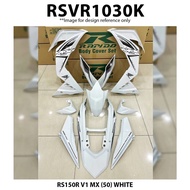 Rapido Cover Set Honda RS150R V1 V2 V3 MX (50) White Black RS150 RS150 R Coverset Motor Accessories RS 150 Coverset