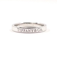 【日本直送 中古美品】11.5号 ティファニー TIFFANY&Co. リング・指輪 フラット バンドリング Pt950プラチナ シルバー
