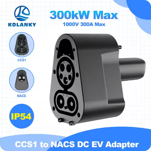 Kolanky Nacs Model 3/X/Y/S Car EV Charger AC DC Fast Adapter CCS1 To TS 250KW Convertor Charging Sta