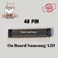 SAMSUNG A20 ORIGINAL MAINBOARD CONNECTOR SOCKET
