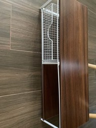Wooden and Wire Storage Shelf Unit with drawer 電腦增高架 桌面收納 電腦桌面增高 連抽屜