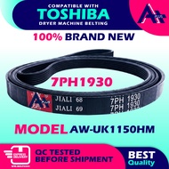 (7PH1930) AW-UK1150HM Compatible With TOSHIBA Dryer Machine Belting Washing Machine Belt AW-UK1150 A