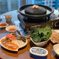 Steamboat BBQ Plate Korean 2in1/Grill Pan Korean Barbecue Steamboat Shabu Hot Pot Grill Pan