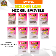 Kili-Kii Rolling Swivel Golden Lake Untuk Pancing Warna Silver