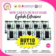 MSW EYELASH EXTENSION HUMAN HAIR 10MM