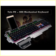 ◨ ☑ ♞7Pin PK900 Professional Gaming Mechanical Aluminum Keyboard