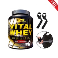 Vital Whey Chocolate (2kg/4.41Lbs) [Free Gym Wrist Strap 1 Pair]