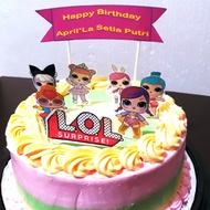 Kue Ulang Tahun Anak - Birthday Tart Cake topper LOL