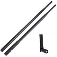 2X RP-TNC Male WiFi Antenna 2.4GHz / 5GHz Omni Dual-Band 6dBi Antennas for Linksys WRT54G Wireless R