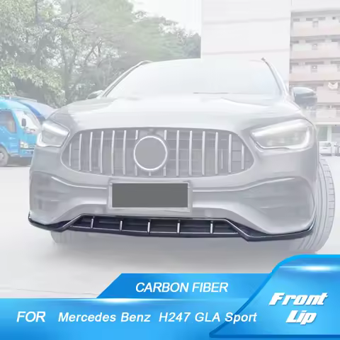 Front Bumper Lip Spoiler for Mercedes Benz GLA Class H247 GLA200 GLA250 GLA35 AMG Sport 4 Door 2020 