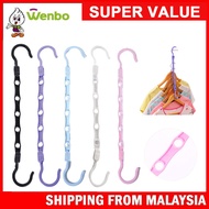 Wenbo Penyangkut Baju Multifunctional 5 Holes Clothes Hanger Durable Wardrobe Organizer Space Saver 