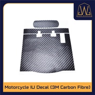 Motorcycle IU Sticker Top &amp; Front ( 3M Carbon Fibre )