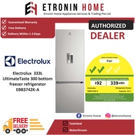 Electrolux  333L UltimateTaste 300 bottom freezer refrigerator EBB3742K-A
