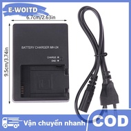 E-WOITD Pin sạc cho máy ảnh cho MH-24 MH24 EN-EL14 P7100 P7000 D5100 D3100