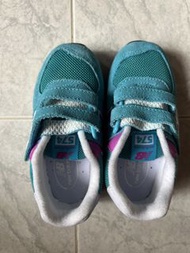 New Balance 574 Velcro children's toddler shoes (lake green and purple colour matching) 魔術貼小童學步鞋（湖水綠