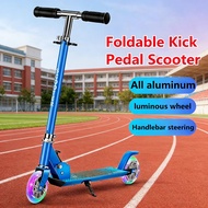 Folding Sliding Scooter kid's Adjustable and Foldable Kick Pedal electric Scooter Children's two-whe