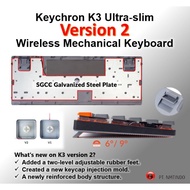 Keychron K3 version 2 Ultra-Slim Hot-swappable RGB Backlight Low Profile Optical Wireless Mechanical