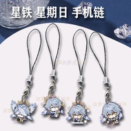 NEW Honkai: Star Rail Sunday Keychain Cosplay Acrylic Key Chain Rope Phone Chain Cute Figure Pendant