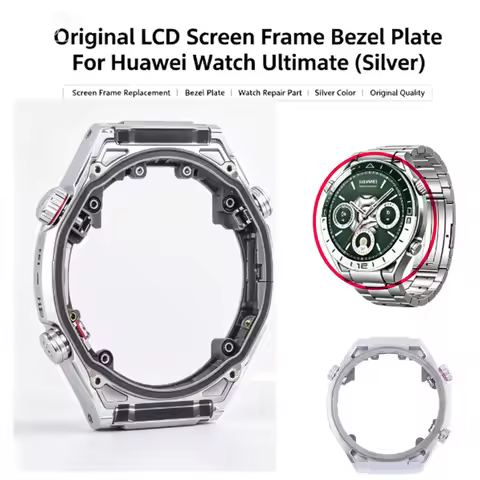 Original LCD Screen Frame Bezel Plate For Huawei Watch Ultimate(Silver)