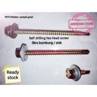 # 10 3/4 inch Self drilling hex head screw skru bumbung c channel baja ringan