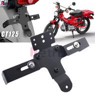 For HONDA CT125 CT 125 Motorcycle Accessories License Plate Holder Frame Mount Bracket