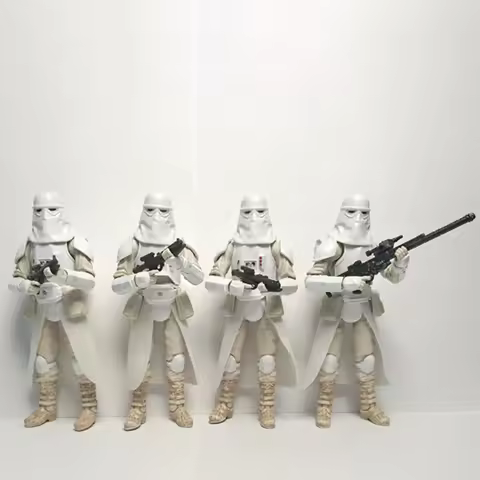 3.75-Inch Star Wars Snowtrooper Figures Set Star Wars The Vintage Collection Model Dolls Desktop Orn