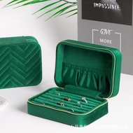 In Stock Wholesale Premium Velvet Ring Storage Box Ring Box Earring Storage Box Earring Organizer Je