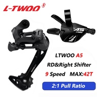 LTWOO A5คันโยกเปลี่ยนเกียร์ขวาทริกเกอร์9สปีดตีนผีสำหรับชิ้นส่วนจักรยานเสือภูเขา Mtb