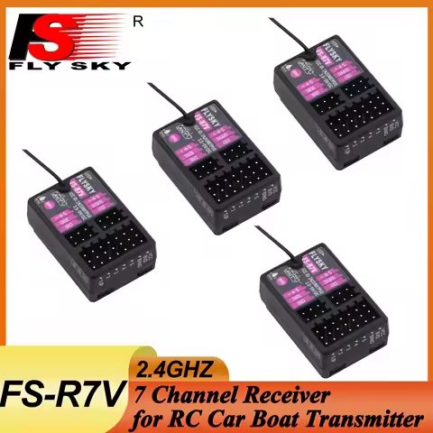 1/2/4PCS FLYSKY FS-R7V 7CH 2.4G 7 Channel Gyro Receiver 3.5 ~ 9V/DC ANT Single Antenna PWM for RC Ca