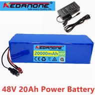 48v Lithium ion Battery 48V 20Ah 1000W 13S3P Li-ion Battery Pack For 54.6v E-bike Electric Bicycle S