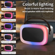 K8 Wireless Karaoke Mini Portable Speaker Bluetooth with Mic Home Party Outdoor Camping Entertainment Karaoke Speaker Mini Speaker Bluetooth with Mic.