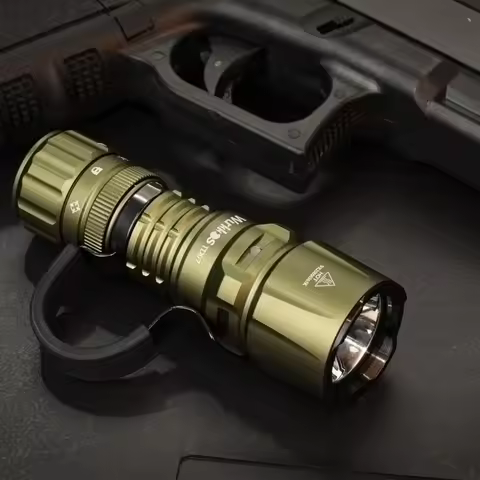 Wurkkos TD07 Tactical Flashlight USB-C Rechargeable 1300Lumen 479M Long Throw Waterproof Dual Switch
