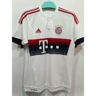 Vintage BAYERN MUNICH ( Bundesliga ) 2015-2016 Away Soccer Jersey Jersey