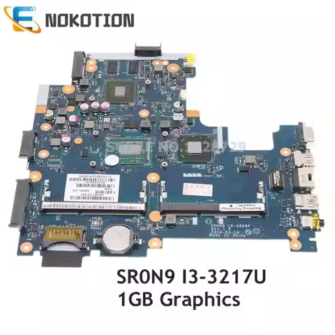 NOKOTION For HP 14-R 240 G3 Laptop Motherboard SR0N9 I3-3217U CPU 1GB Graphics 755830-501 760686-501