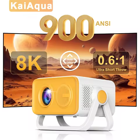 Native PortableProjector HT23 PRO 800ANSI 1080P Auto Focus Keystone Correction 360° Degree Rotation 
