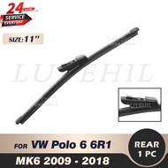 Wiper 11" Rear Wiper Blade For VW Polo 6 6R1 MK6 2009-2018 2010 2011 2012 2013 2014 2015 2016