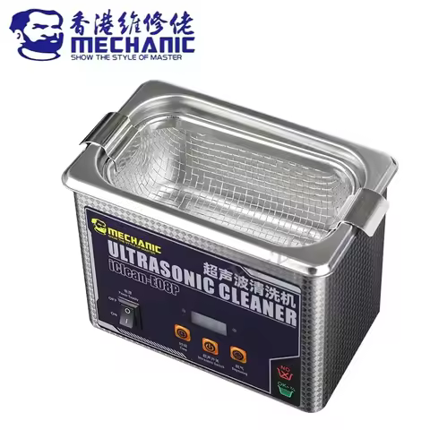 MECHANIC 0.8L Ultrasonic Cleaner IClean E08P 50W High Frequency Multifunctional Cleaning IC Ultrason