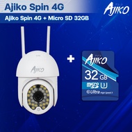 Ajiko Spin 4G กล้องวงจรปิดใส่ซิม ไร้สาย ภายนอก ดูผ่านมือถือ ไม่ใช้ ความละเอียดถึง 3 ล้านพิกเซล