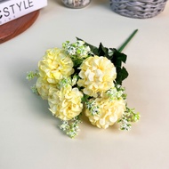 Bunga Krisan Pompom Hias Buket Tangkai Tanaman Artificial Dekorasi Unik Meja Ruang Tamu Murah PBP212