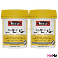 Swisse Ultiboost Vitamin C + Manuka Honey 120 Tablets x2 (EXP:03 2026)