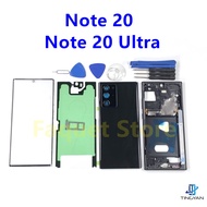 For SAMSUNG Galaxy Note 20 Ultra Note20 Full Housing Case Back Cover Front Screen Glass Lens Middle 